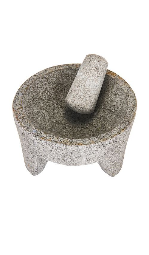 Verve Culture Molcajete in Tortilla Basket in Grey