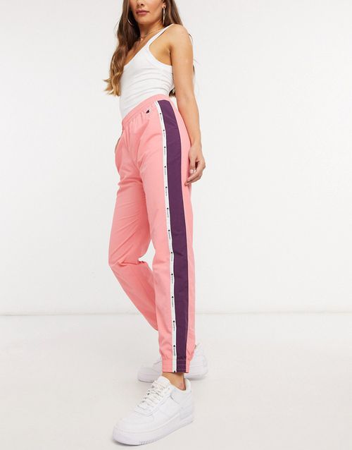 Logo track pants in pink