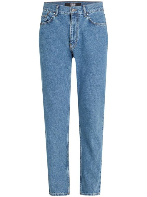 Mid-rise tapered jeans - Blue