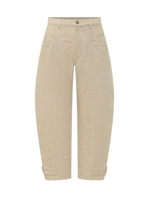 Beige Relaxed Cargos Pants