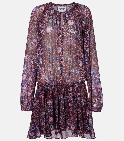 Bess floral shirred minidress