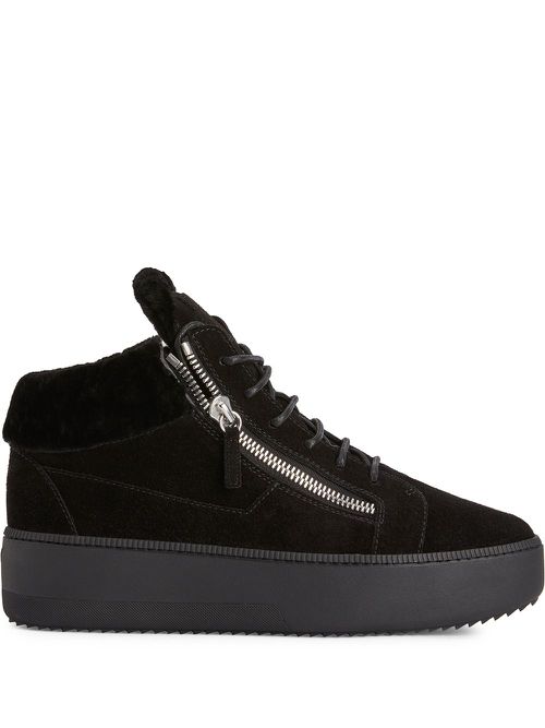 Kriss suede platform sneakers - Black