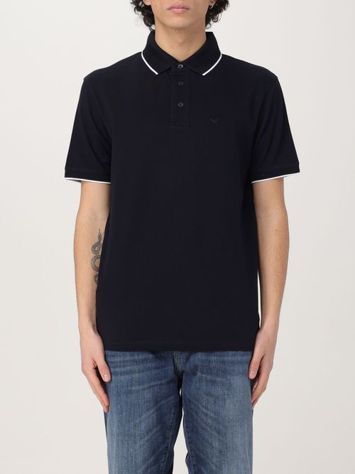 Polo Shirt Men color Blue