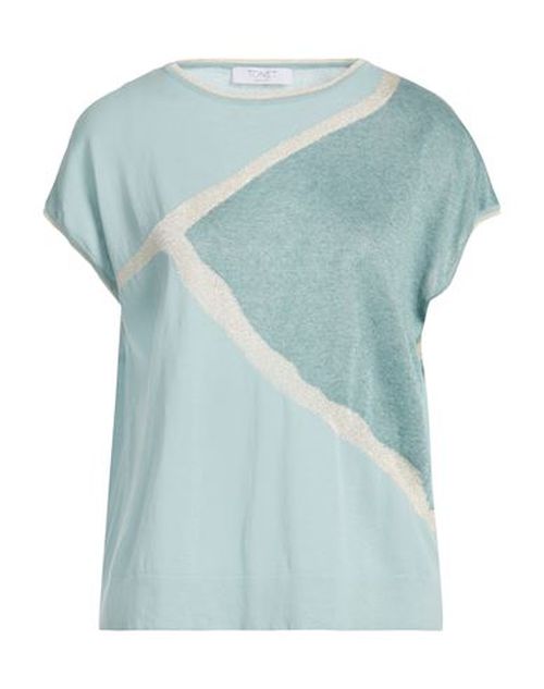 Woman Sweater Sky blue Size 12 Cotton, Viscose, Polyester