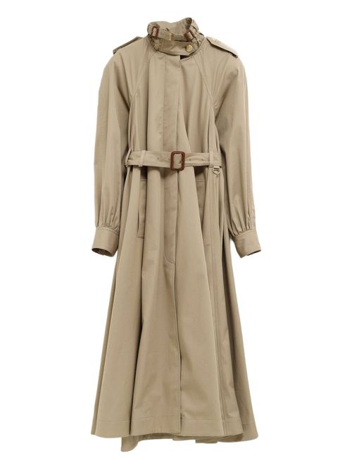 Chloé organic-cotton trench coat - Brown