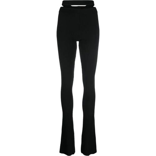 Andreadamo Ribbed Knit Flare Pants