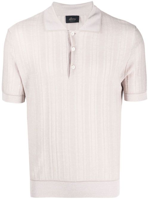 Knitted polo shirt - Neutrals