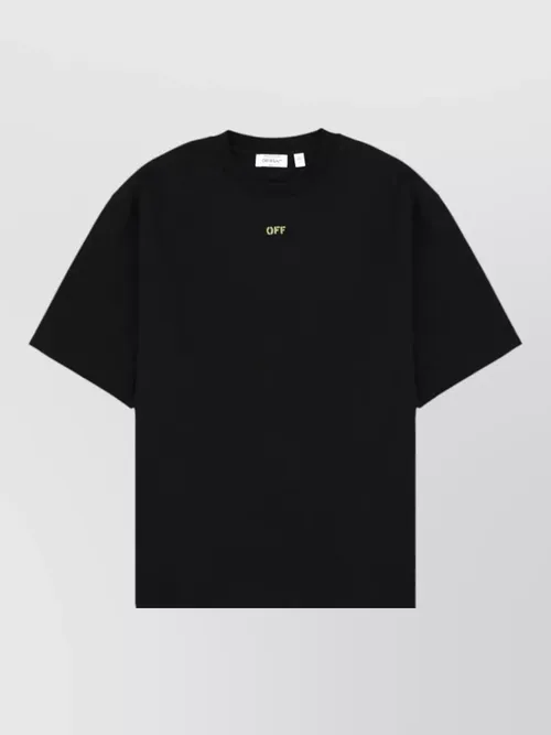 Off-White - graphic print crew neck short sleeve t-shirt