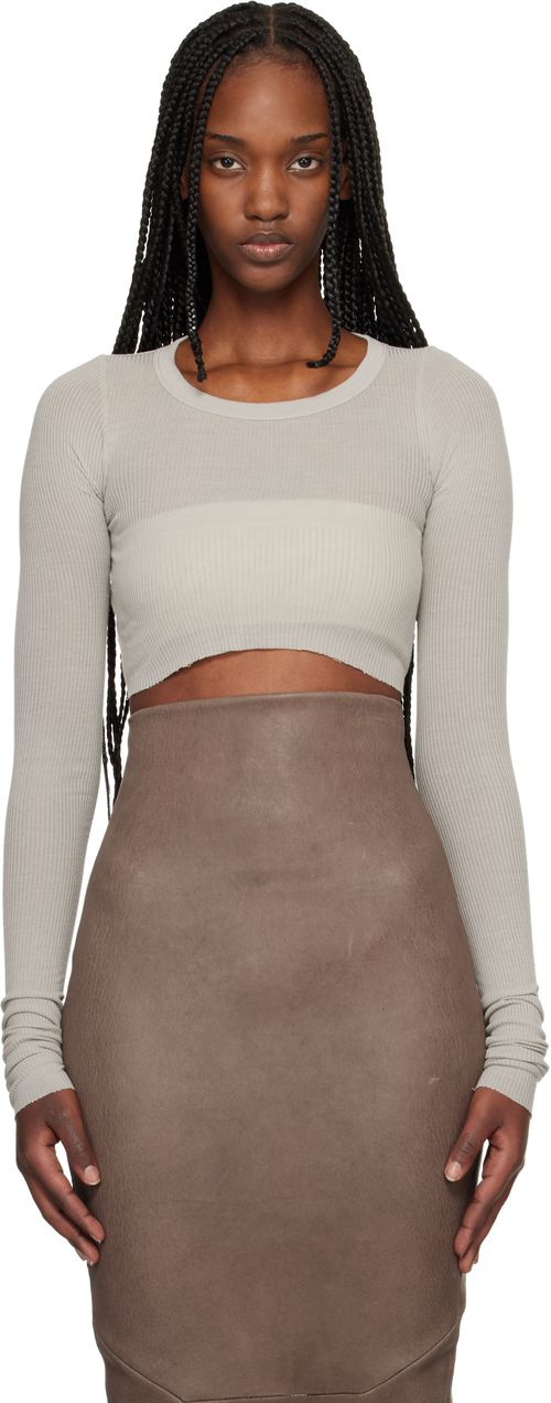 Off-White LS Crop T-shirt