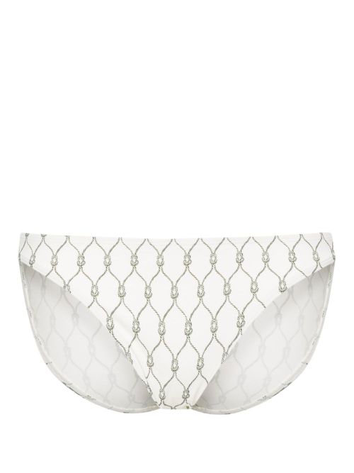 Knot-print bikini bottoms - Neutrals