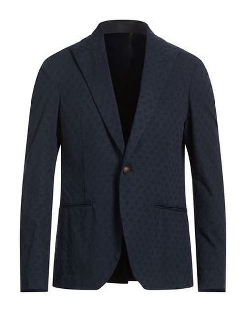 Man Blazer Navy Size 34 Cotton, Elastane