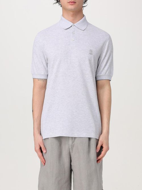 Polo Shirt Men color Grey 1