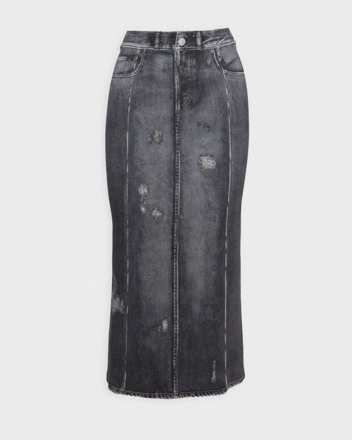 Acne Studios Skirt Denim Print Vintage black