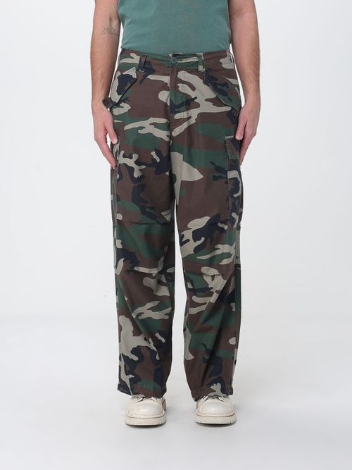 Pants Men color Military