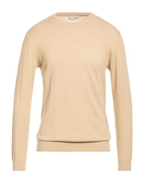 Man Sweater Beige Size 3XL Cotton