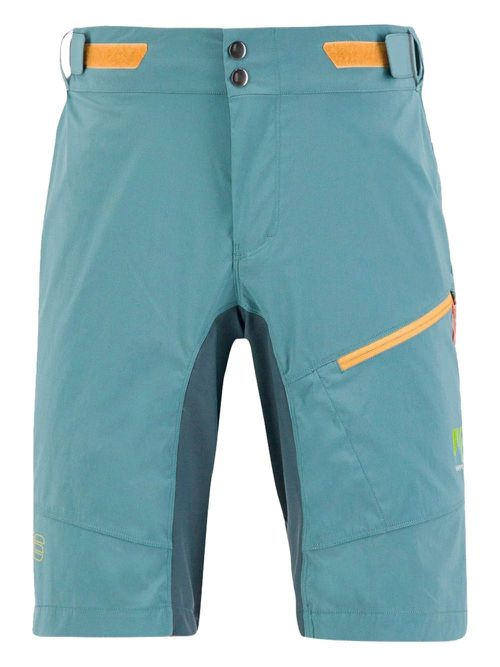 Val Viola panelled zip shorts - Blue