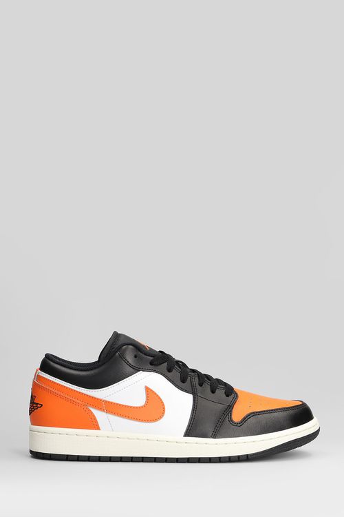 Air Jordan 1 Sneakers In Black Leather