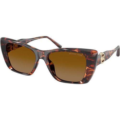 Michael Kors Vrouw Michael Kors MK2270U TOKYO 40319P Zonnebrillen Geïnjecteerd Schildpad Bruin Kwadraat Gepolariseerd Genuanceerd