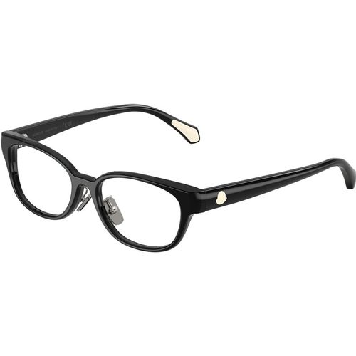 Moncler Uniseks Moncler ME2029D 3001 Optische monturen Acetaat Zwart Transparant Rotonde Normaa