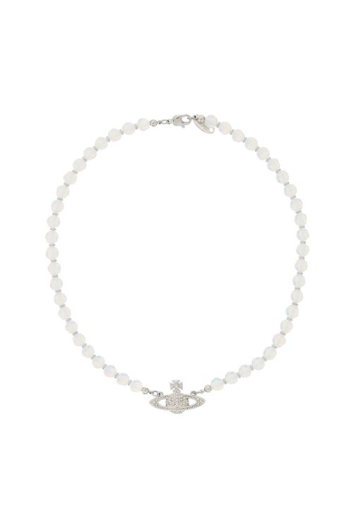 -Choker Messaline Con Perle Di Agata-Donna