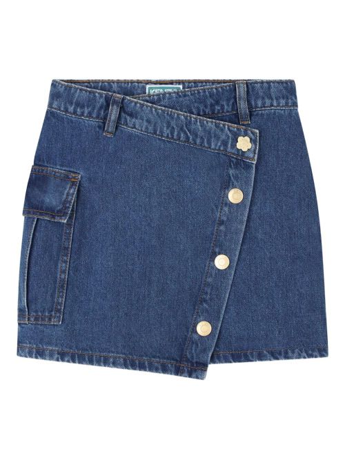 Asymmetrical Design Mini Skirt with Cargo Pocket