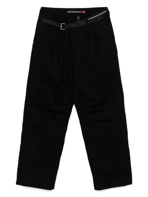 Andersson Bell cross-over wide jeans - Black