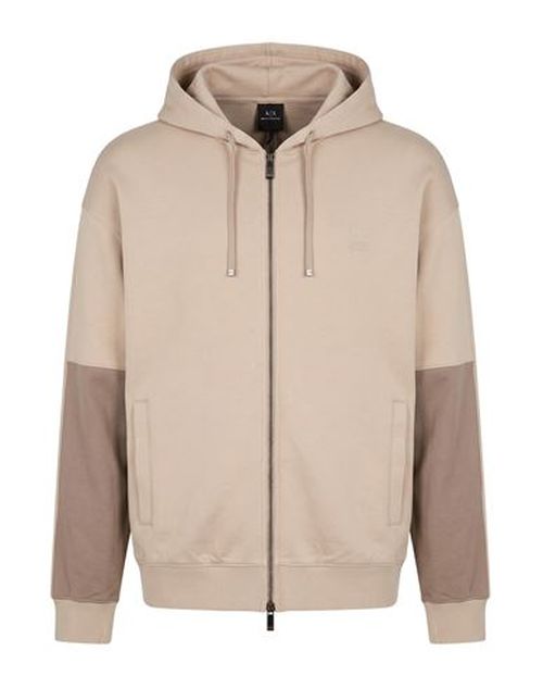 Man Sweatshirt Taupe Size L Cotton, Polyester, Elastane