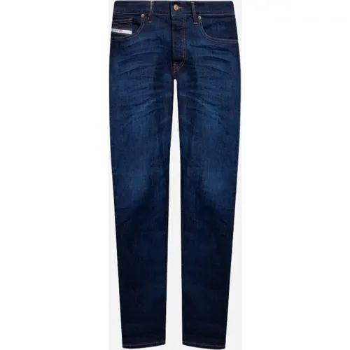 Men's Diesel D-Luster Plain Dark Blue Jeans - Navy - Size: 27/32