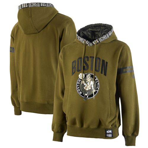 Men's NBA x Olive Boston Celtics Culture & Hoops Collection Premium Pullover Hoodie
