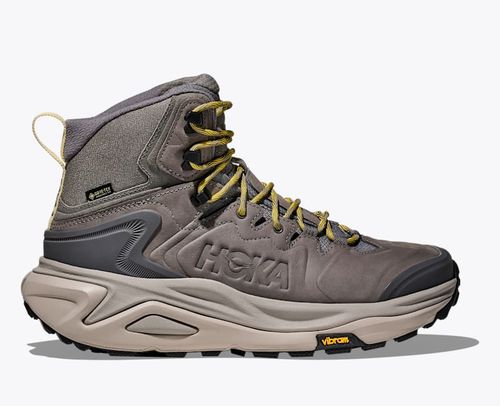 HOKA Men's Kaha 3 GTX Shoes in Gravel/Cement