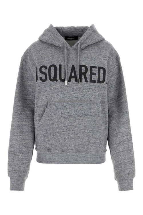 Logo-Print Cotton Sweatshirt — Gray