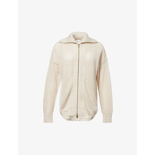 Womens Whitecap Grey Finn Knitted Cotton Jacket