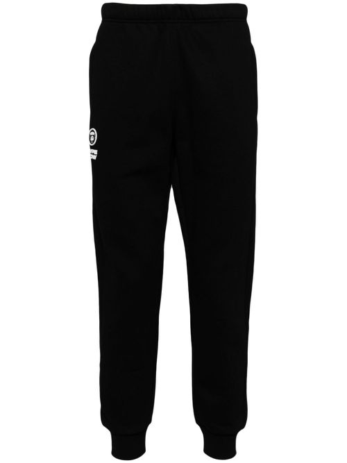 Logo patch track pants - Black