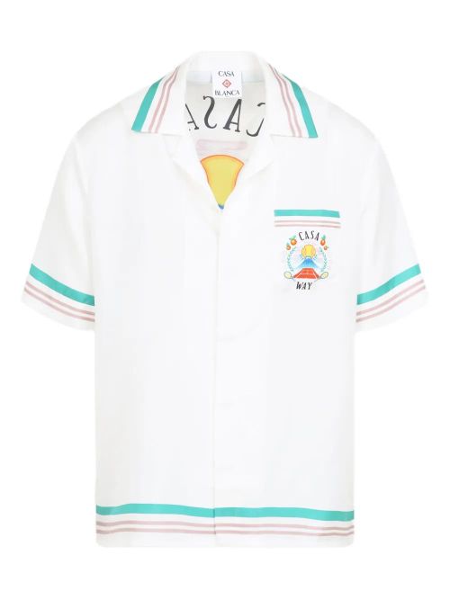 Mini Cuban Collar Short Sleeve Shirt for Men