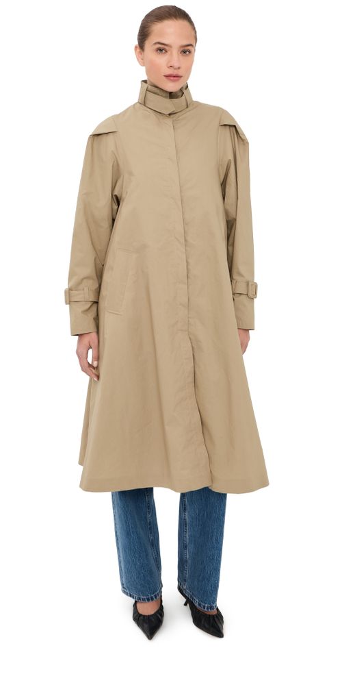 Chet Light Cotton Trench Coat Barley