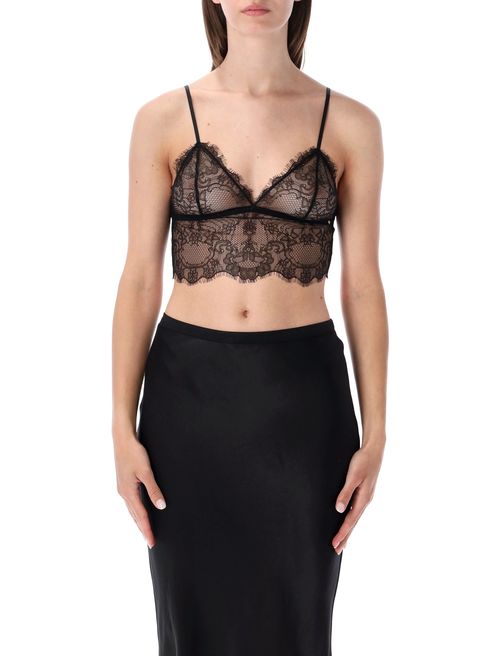 Elegant Sheer Floral Bralette - Small Size