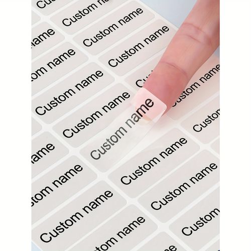 TEMU Custom Name Stickers, Pvc Material Label Stickers, Personalized Text Decoration, Decoration, Room Decoration, Cup, Bottle, Small Gift Labe