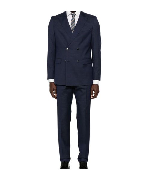 Wool double-breasted suit