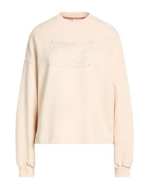 Crème Woman Sweatshirt Beige Size L Cotton, Elastane, Silk