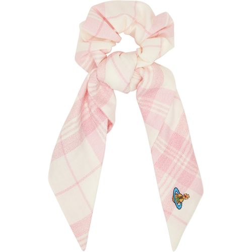 Pink Embroidered Large Scrunchie