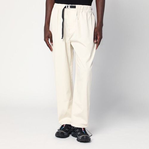 Purple Mountain Observatory Terrain Cream-Colored Trousers In Cotton-Nylon Blend