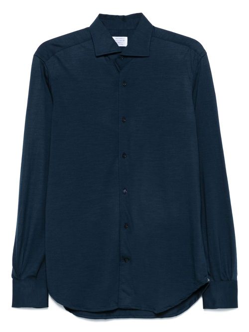 Mazzarelli virgin wool shirt - Blue