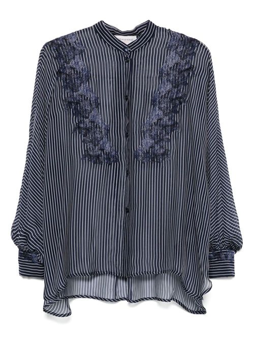ERMANNO FIRENZE striped shirt - Blue