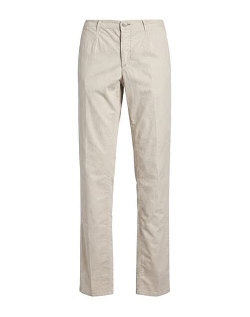 Man Pants Beige Size 42 Cotton, Elastane