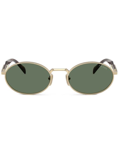 Oval-frame sunglasses - Gold