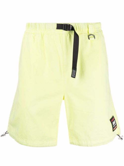 Logo-patch shorts - Yellow