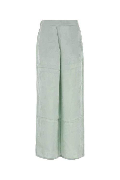 Jacquard Trousers — Green