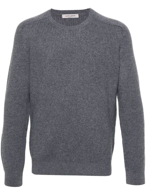 Ribbed-knit sweater - Grey