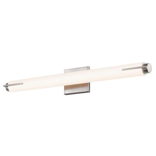 Tubo Slim LED 25.5" LED Spine Trim Bathroom Vanity Light in Satin Nicke