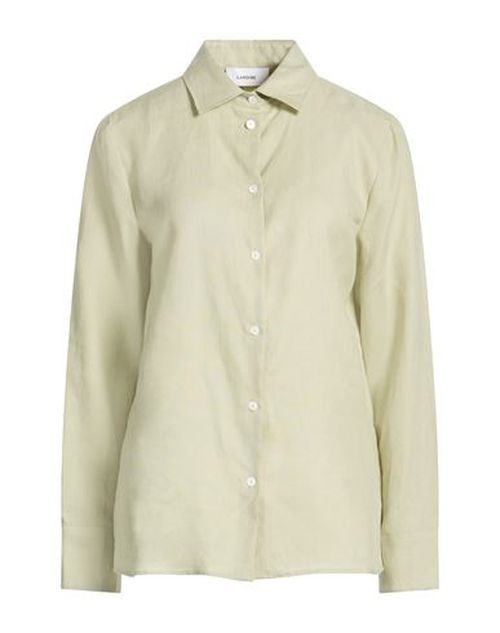 Woman Shirt Light green Size 6 Linen